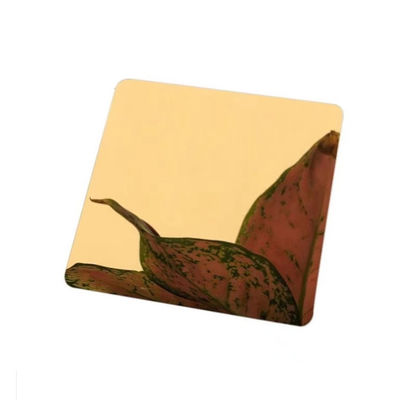 Cold Rolled Stainless Steel Plate Sheet 201 304 Golden Color Mirror 8K Decorative